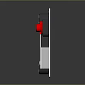 Electronic Control Panels With Red Displays Silver Casing And Buttons On Dark Background