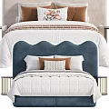 Stylish Double Bed Designs With Upholstered Headboards Quilted Bedspreads And Decorative Pillows