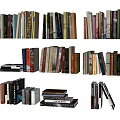 Variety of Stacked Assorted Books and Magazines in Different Sizes Colors and Styles