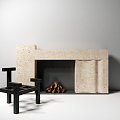 Modern Fireplace 3d model