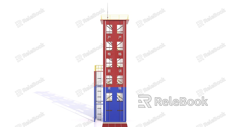 Fire training tower model