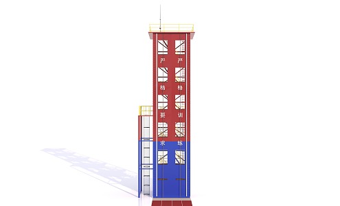 Fire training tower 3d model