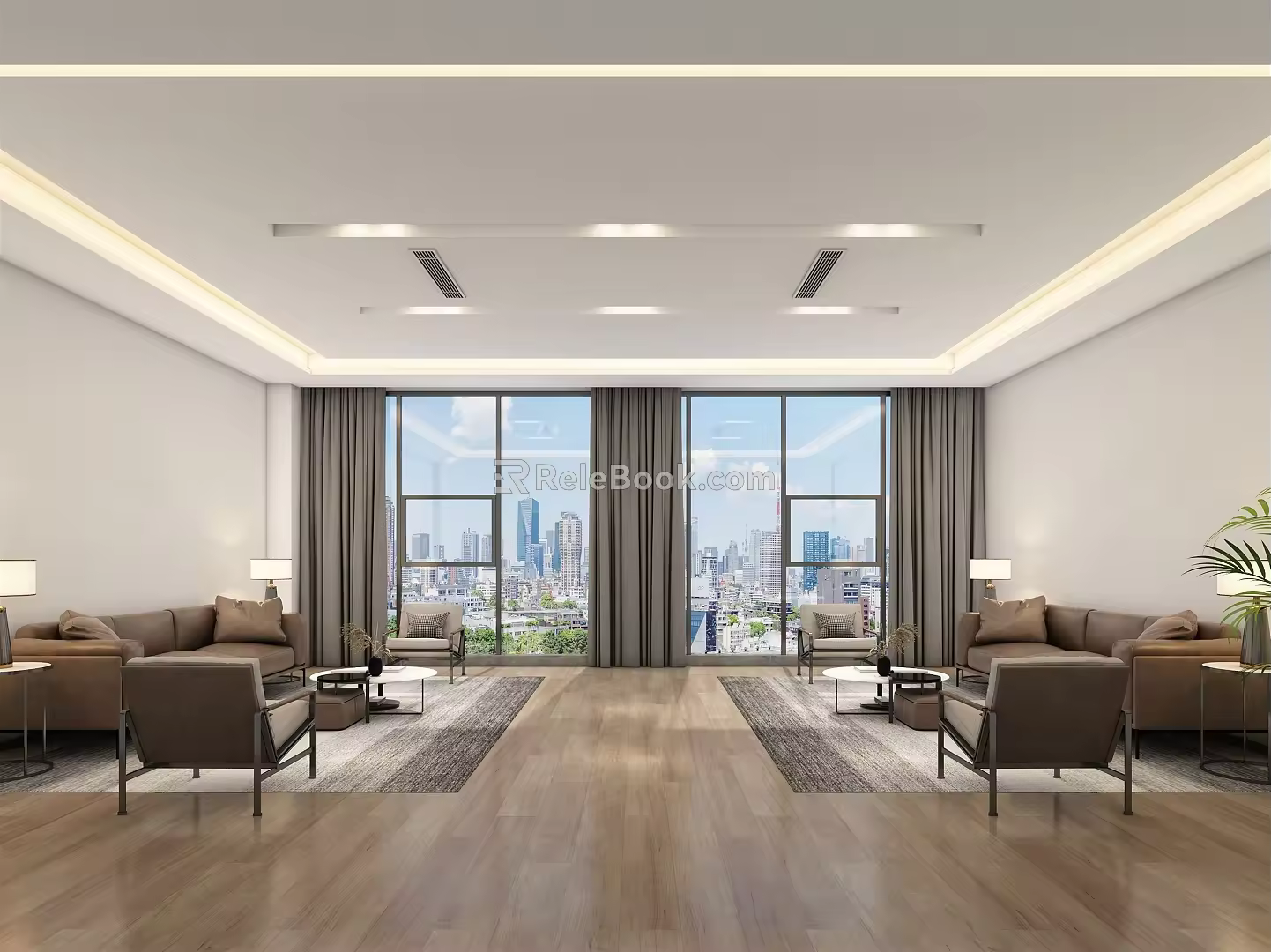 Modern Reception Room Reception Room 3d model