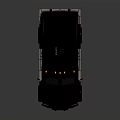 Black Armored Vehicle With Robust Design Roof Mounted Equipment And Star Emblem