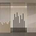 Light Luxury Partition Grille Screen 3d model