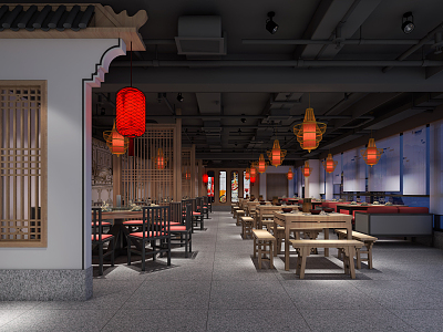 New Chinese Restaurant Hall model