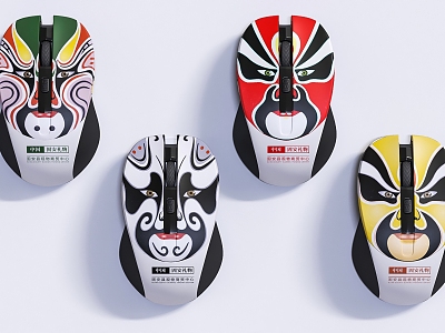 Mouse National Tide Mouse Face Mask Mouse National Style Mouse Peking Opera Mouse Creative Products model