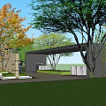 Modern Gate Landscape Gate Entrance 3d model