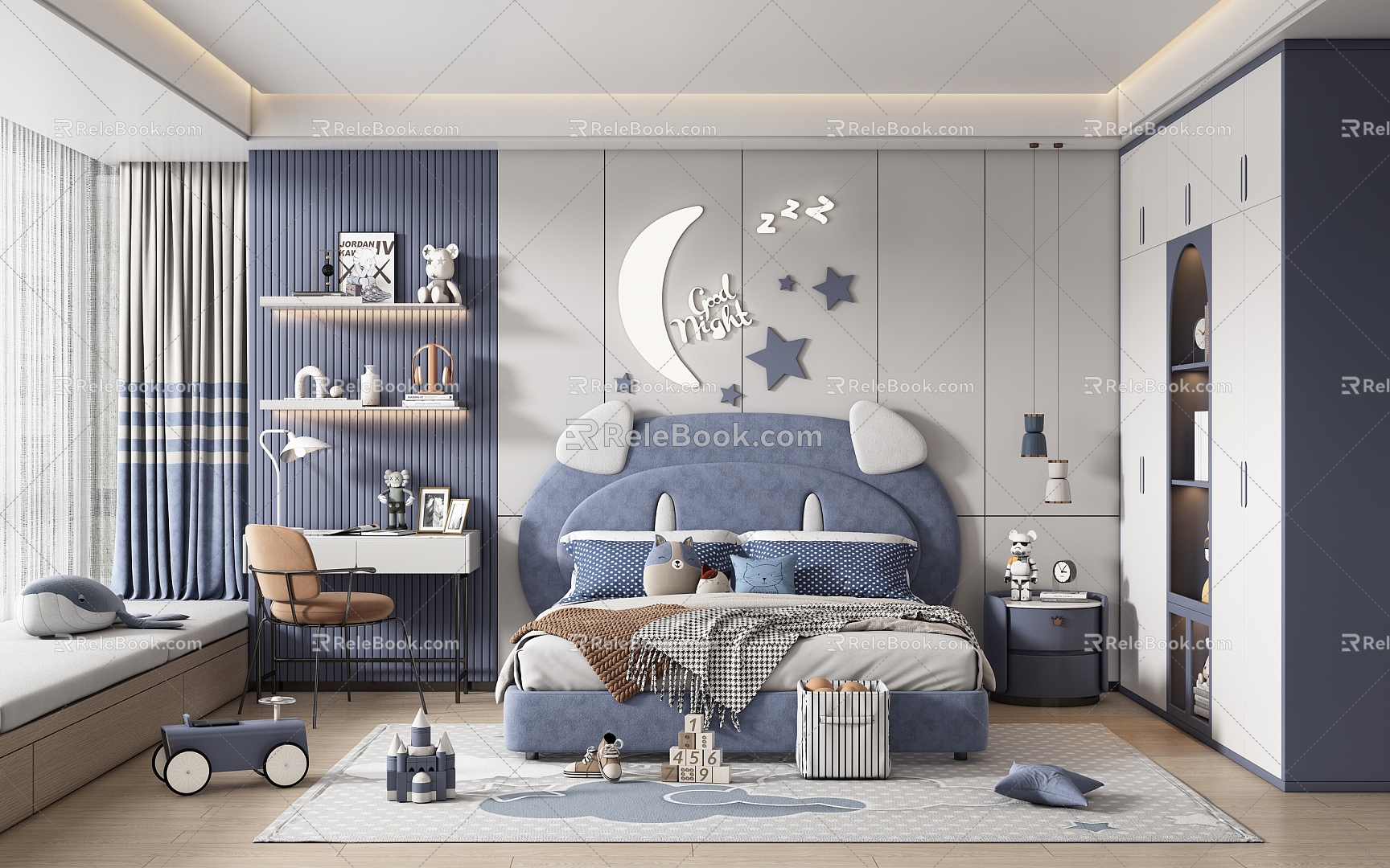 Modern Children's Room 3d model