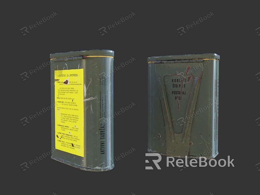 industrial LOFT iron box military iron box model