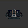 Turret Turntable Railgun Sci-fi Tower Defense Game Tower Defense Sci-fi Turret Game Turret Game Battery 3d model