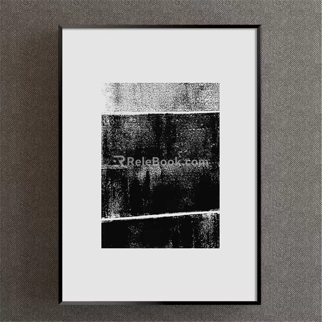 New Chinese abstract painting 3d model