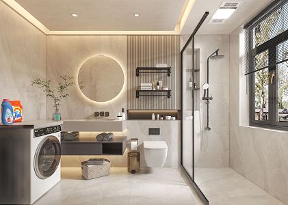 Master Bedroom Toilet Modern Toilet 3d model