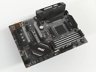 Modern Motherboard 3d model