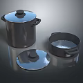 Stainless Steel Kitchen Cookware Set With Lids And Handles For Home Cooking