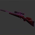 High Precision Sniper Rifle With Wooden Stock Scope And Suppressor