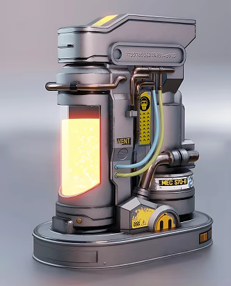 Modern sci-fi plasma tank 3d model