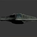 Silver Sleek Stealth Aircraft Model With Metallic Finish And Futuristic Design