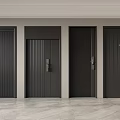 Modern security door 3d model