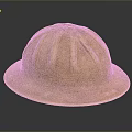 Yellow Helmet With Dome Shaped Design Rimmed Edge Surface Patterns And Small Holes
