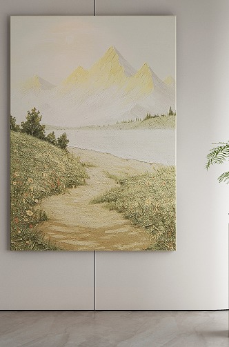 Quiet Decorative Painting 3d model