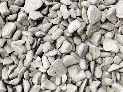 modern stone pebbles 3d model