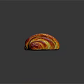 Freshly Baked Golden Croissant With Flaky Layers And Buttery Texture