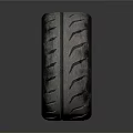 Car Tire Automotive Part With Durable Tread Pattern And Rubber Construction 3d model