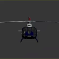 Red And White Helicopter With Modern Sleek Design And Rotors On Reflective Surface