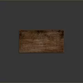 Rustic Wooden Dining Table with Natural Wood Grain Top and Crossed Sturdy Wooden Legs
