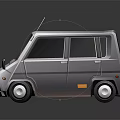 Silver Mini Van 3D Model With Sleek Design And Shiny Exterior 3d model