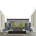 Kunshan Industrial Factory Building For Technology Public Service Center With Modern Architecture And Plaza Area