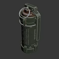 Black Military Metal Tactical Grenade With Detailed Combat Structure Design