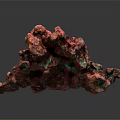 Decorative Ornament Set With Pink And Green Shiny Crystalline Texture For Home Decor