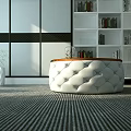 Post-modern sofa stool 3d model