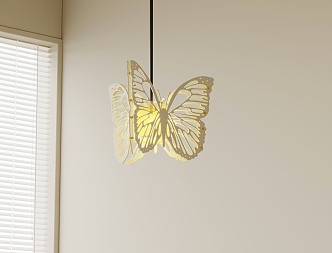 Modern chandelier butterfly chandelier 3d model