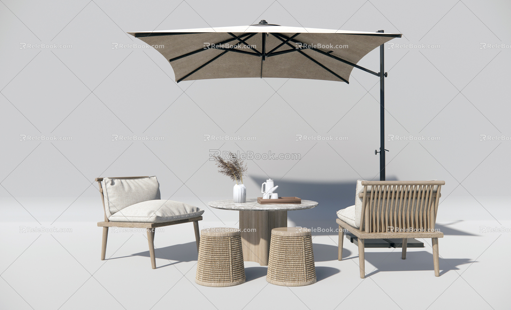 Quiet outdoor tables and chairs Outdoor leisure tables and chairs model