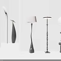 Modern Stylish Floor Lamps With Unique Designs In Minimalist Interior Space