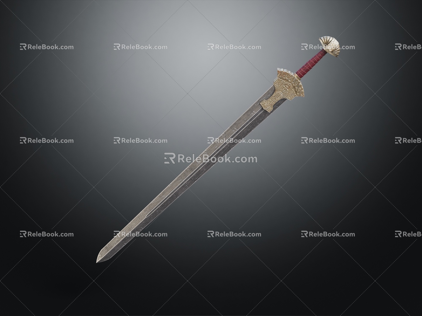 Modern Sword Officer Sword Long Sword 3d model