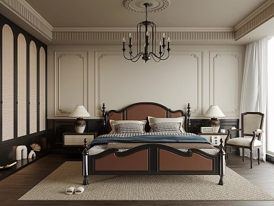 American Bedroom 3d model