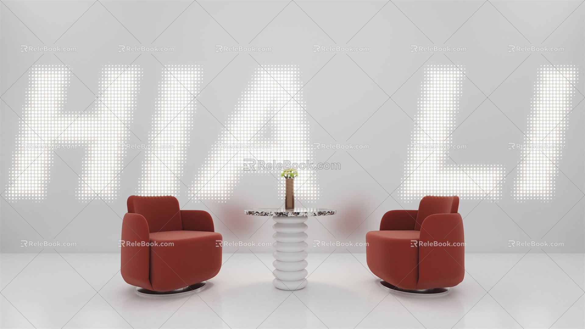 Modern leisure sofa combination leisure chair 3d model