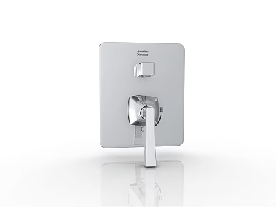 Wall Mounted Switch Panel with Modern Sleek Silver Design for Home Use 3d model