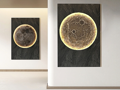 Moon Painting Hanging Painting Decorative Painting model