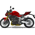Red Sporty Modern Motorcycle With Sleek Body And Metallic Details