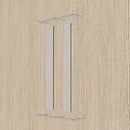Modern Sleek Wall Sconce With Vertical Bar Design On Wooden Wall Warm Light