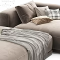 Modern Comfortable Upholstered Double Sofa With Decorative Pillows And Multiple Stylish Fabric Color Choices