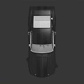 Vintage Sports Car Featuring Dark Blue Striped Body Shiny Surface Hood Vents And Black Wheels