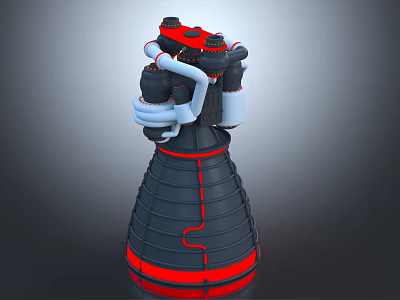 Modern Engine Jet Engine Aircraft Engine 3d model