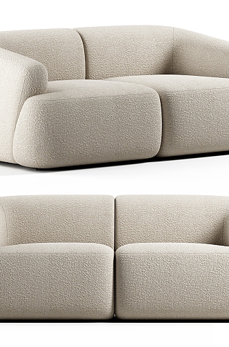 Double sofa 3d model