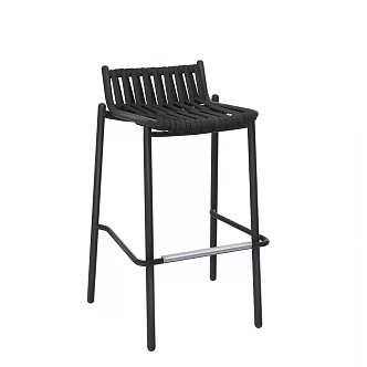 Bar Chair Outdoor Courtyard Garden Bar Chair 3d model